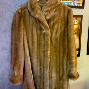 Vintage Tissavel of France Faux Fur Coat